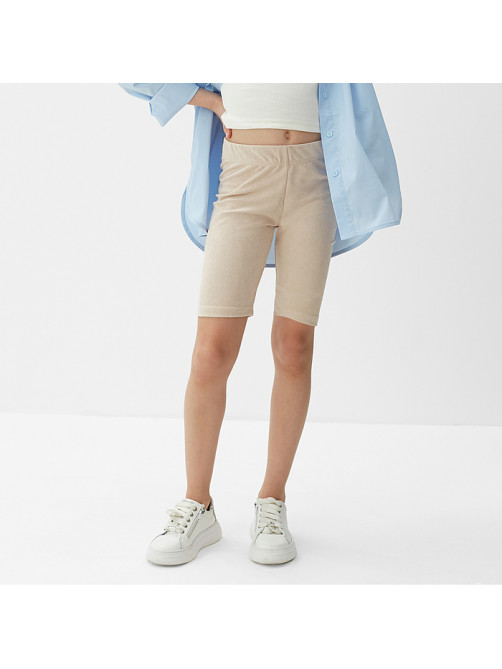 Велосипедки детские MINAKU: Casual Collection KIDS, грязно-розовые, рост 152 см