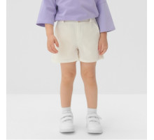 Шорты детские MINAKU: Cotton Collection, белые, рост 116 см
