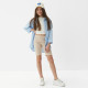 Велосипедки детские MINAKU: Casual Collection KIDS, жемчужные, рост 140 см