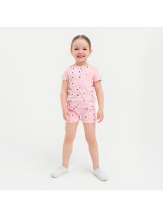 Шорты для девочки с рюшей KAFTAN Unicorn, розовые, размер 32 (110-116 см)