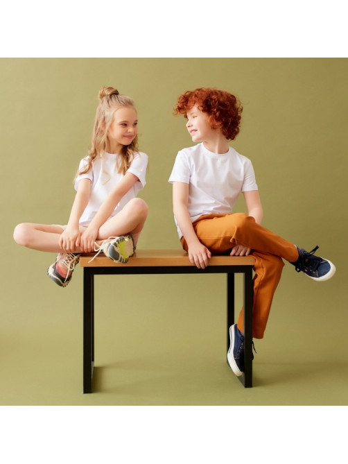 Велосипедки детские MINAKU: Casual Collection KIDS, грязно-розовые, рост 140 см
