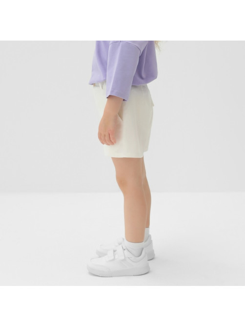 Шорты детские MINAKU: Cotton Collection, белые, рост 116 см