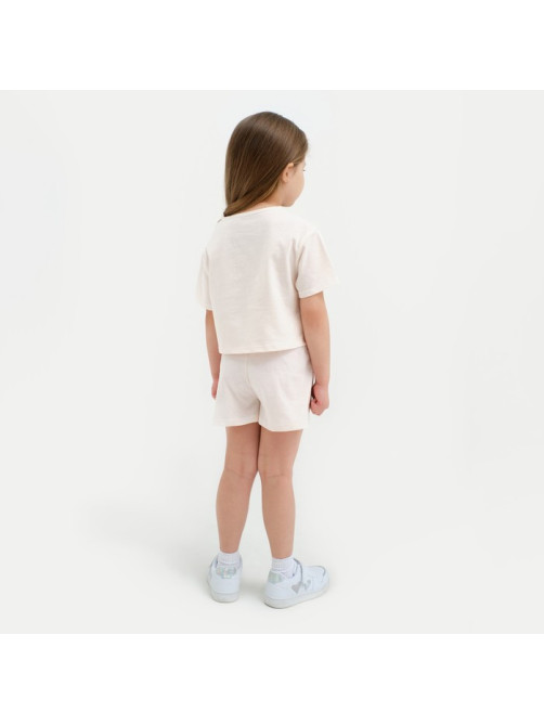 Шорты для девочки с рюшей KAFTAN Unicorn, бежевые, размер 34 (122-128 см)