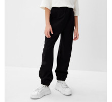 Брюки для девочки MINAKU: Casual Collection KIDS, чёрные, рост 146 см