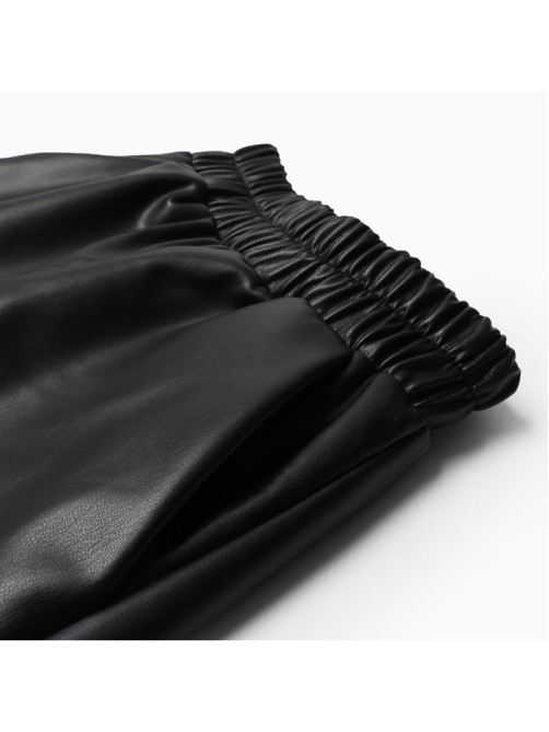 Брюки прямые для девочки KAFTAN, размер 32 (110-116 см), чёрные