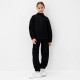 Брюки для девочки MINAKU: Casual Collection KIDS, чёрные, рост 146 см