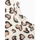 Пижама для девочки (футболка, брюки) KAFTAN: Leo love, бежевая, размер 30 (98-104 см)