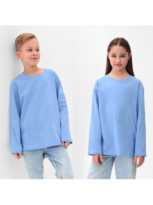 Лонгслив детский MINAKU, голубой, рост 104 см