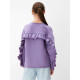 Свитшот для девочки MINAKU: Casual Collection KIDS, сиреневый, размер 40 (152-158 см)
