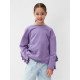 Свитшот для девочки MINAKU: Casual Collection KIDS, сиреневый, размер 32 (116-122 см)