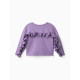 Свитшот для девочки MINAKU: Casual Collection KIDS, сиреневый, размер 34-36 (128-134 см)