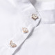 Платье для девочки MINAKU: Cotton collection на пуговицах, белое, рост 122 см