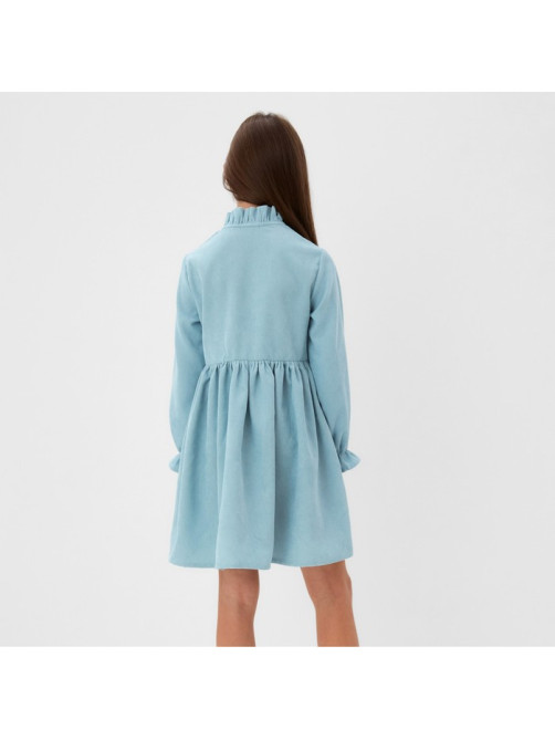 Платье для девочки MINAKU: Casual Collection, голубое, рост 110-116 см