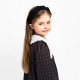 Платье с воротником для девочки KAFTAN: School collection, чёрное, размер 34 (122-128 см)
