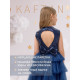 Платье нарядное для девочки KAFTAN с пайетками, синее, размер 28 (86-92 см)