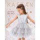 Платье нарядное для девочки KAFTAN с пайетками, серое, размер 28 (86-92 см)