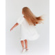 Платье для девочки KAFTAN: Cute, белое, размер 30 (98-104 см)
