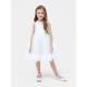 Платье нарядное для девочки MINAKU: PartyDress, белое, рост 110 см