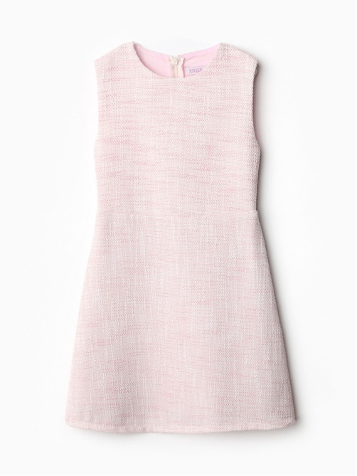 Платье нарядное для девочки MINAKU: PartyDress, прямое, розовое, рост 146-152 см