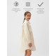 Платье-рубашка для девочки MINAKU: PartyDress, бежевое, рост 116-122 см