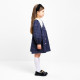 Платье с воротником для девочки KAFTAN: School collection, синее, размер 32 (110-116 см)
