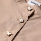 Платье для девочки MINAKU: Cotton collection на пуговицах, бежевое, рост 122 см