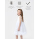 Платье нарядное для девочки MINAKU: PartyDress, белое, рост 110 см