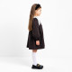 Платье с воротником для девочки KAFTAN: School collection, чёрное, размер 34 (122-128 см)