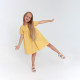 Платье с карманами для девочки KAFTAN: Summer cotton, жёлтое, рост 98-104 см