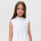 Платье для девочки MINAKU: Cotton collection на пуговицах, белое, рост 122 см
