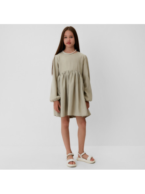 Платье для девочки MINAKU: Casual Collection, светло-зелёное, рост 152 см