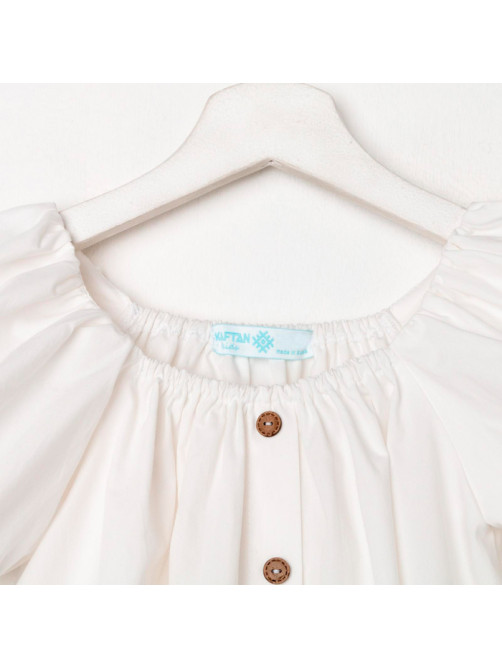 Платье для девочки KAFTAN: Cute, белое, размер 30 (98-104 см)