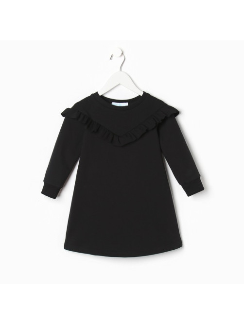 Платье для девочки KAFTAN: Basic line, чёрное, рост 98-104 см