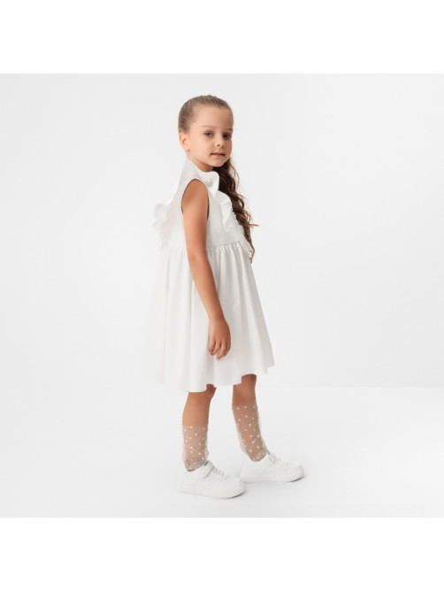 Платье для девочки KAFTAN «Бабочка», белое, рост 98-104 см