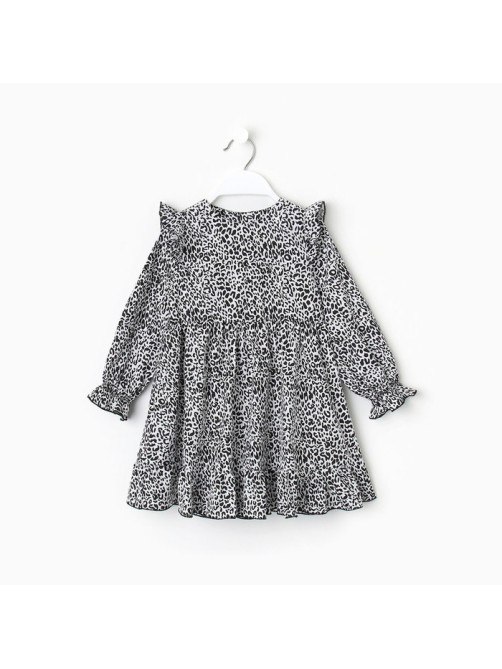 Платье для девочки KAFTAN «Леопард», размер 30 (98-104 см)