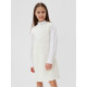 Платье нарядное для девочки MINAKU: PartyDress, прямое, белое, рост 116-122 см