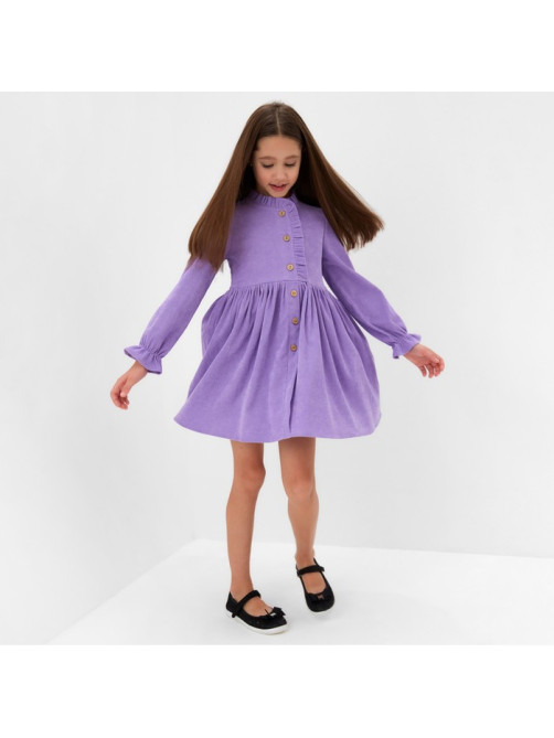 Платье для девочки MINAKU: Casual Collection, фиолетовое, рост 104-110 см