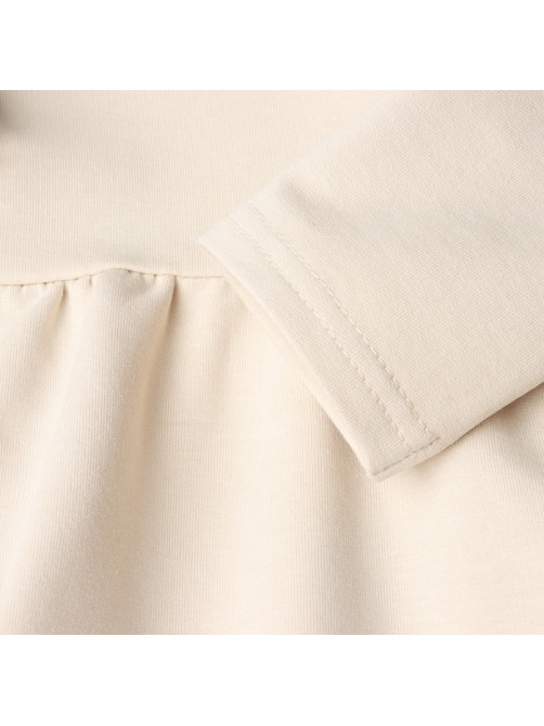 Платье с рюшами для девочки KAFTAN: Basic line, цвет кремовый, рост 98-104 см