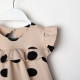 Платье для девочки KAFTAN: Kitten, бежевое, размер 32 (110-116 см)