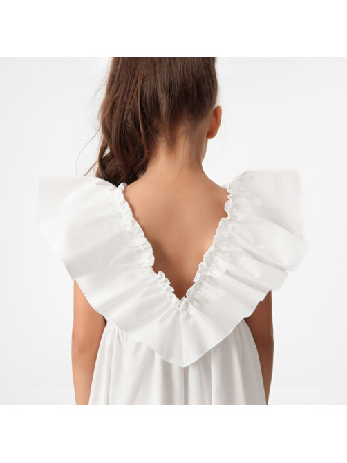 Платье для девочки KAFTAN «Бабочка», белое, рост 110-116 см