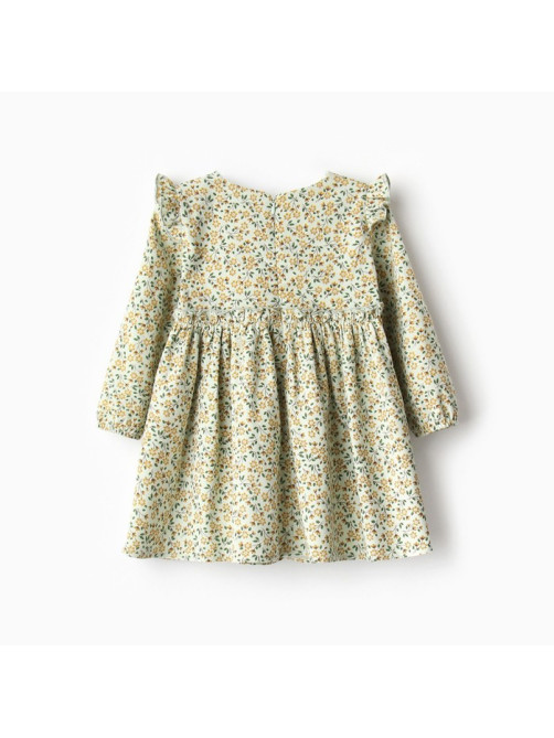 Платье для девочки MINAKU: Cotton collection, цвет фисташковый, рост 86-92 см