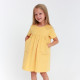 Платье с карманами для девочки KAFTAN: Summer cotton, жёлтое, рост 110-116 см