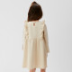 Платье с рюшами для девочки KAFTAN: Basic line, цвет кремовый, рост 98-104 см