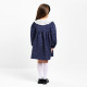 Платье с воротником для девочки KAFTAN: School collection, синее, размер 32 (110-116 см)