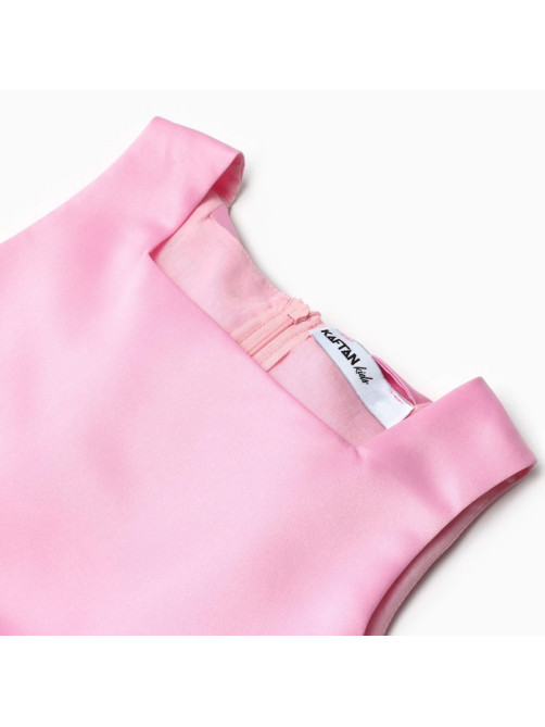 Платье нарядное с подъюбником для девочки KAFTAN «Бантик», розовое, рост 86-92 см