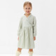 Платье однотонное для девочки MINAKU: Cotton collection, цвет фисташковый, рост 86-92 см