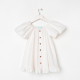 Платье для девочки KAFTAN: Cute, белое, размер 30 (98-104 см)