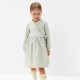 Платье однотонное для девочки MINAKU: Cotton collection, цвет фисташковый, рост 98-104 см