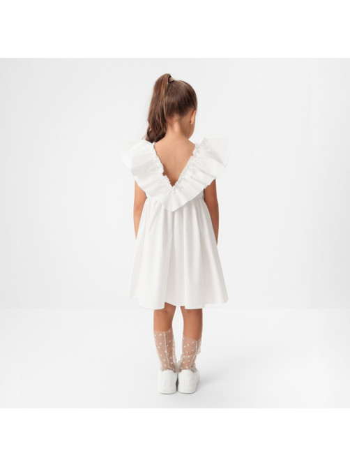 Платье для девочки KAFTAN «Бабочка», белое, рост 110-116 см