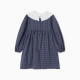 Платье с воротником для девочки KAFTAN: School collection, синее, размер 32 (110-116 см)